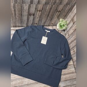 Everlane Men's Deep Blue Crewneck Sweater